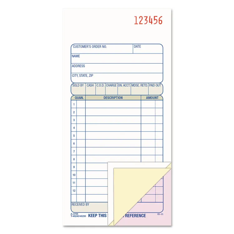 TOPS BUSINESS FORMS-ABF TC3705