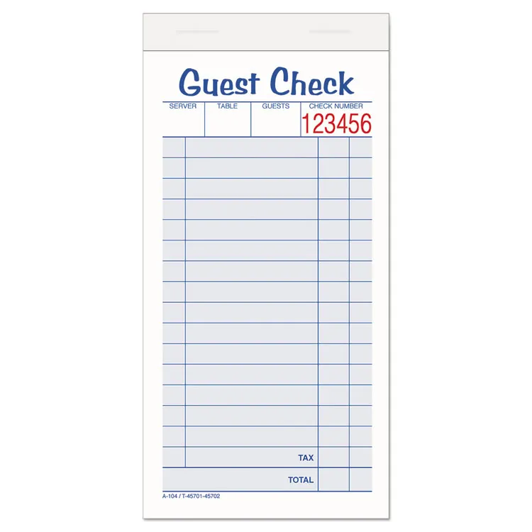 TOPS BUSINESS FORMS-104-50SW