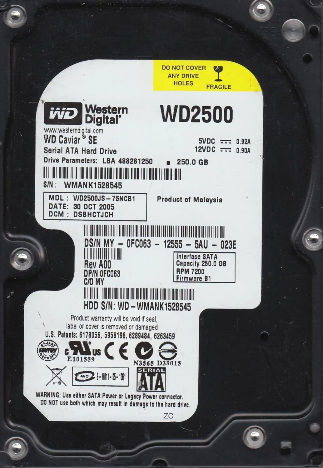 Western Digital-WD2500JS-55NCB1
