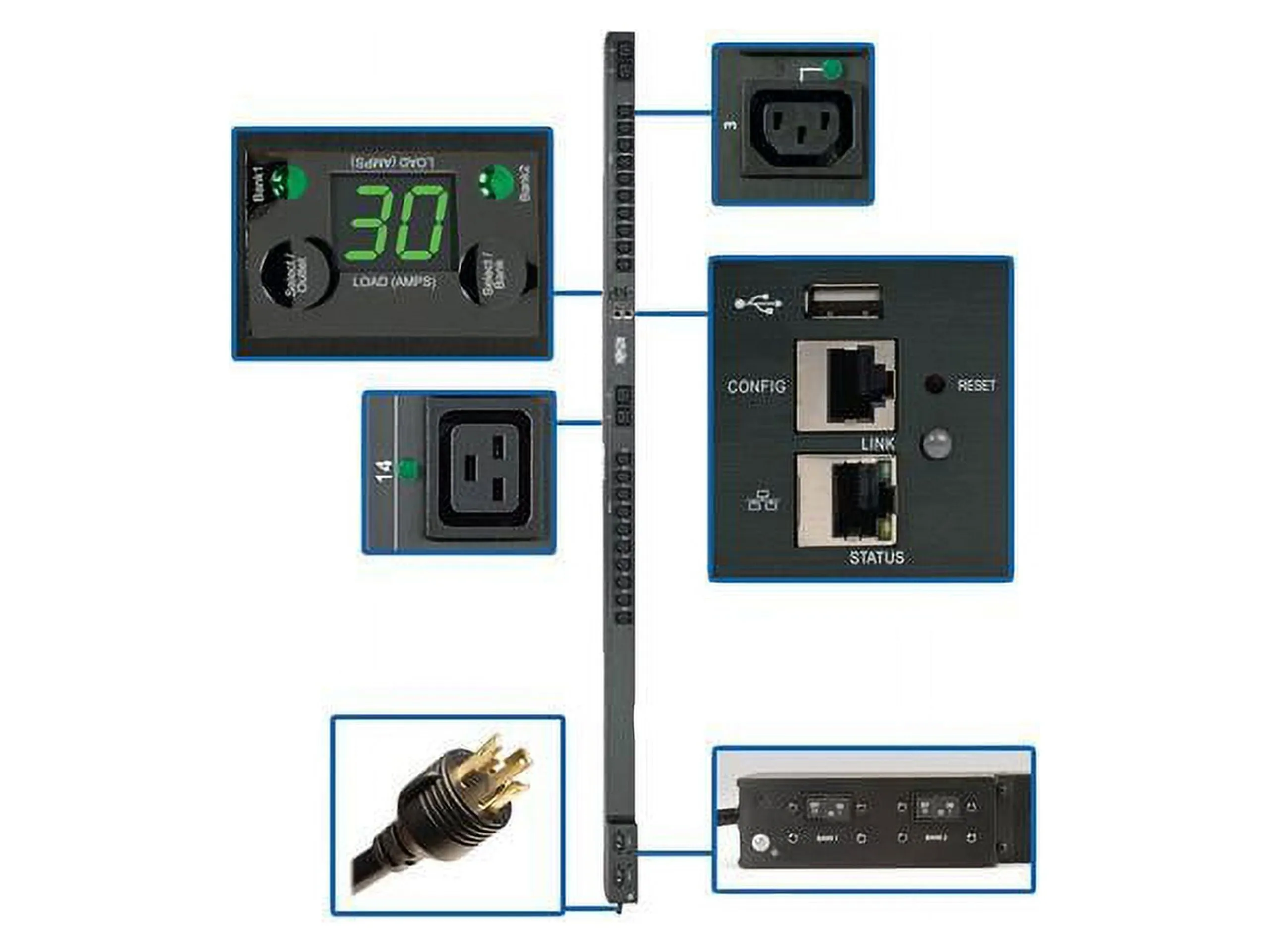 Tripp Lite-PDUMVR30HVNETLX