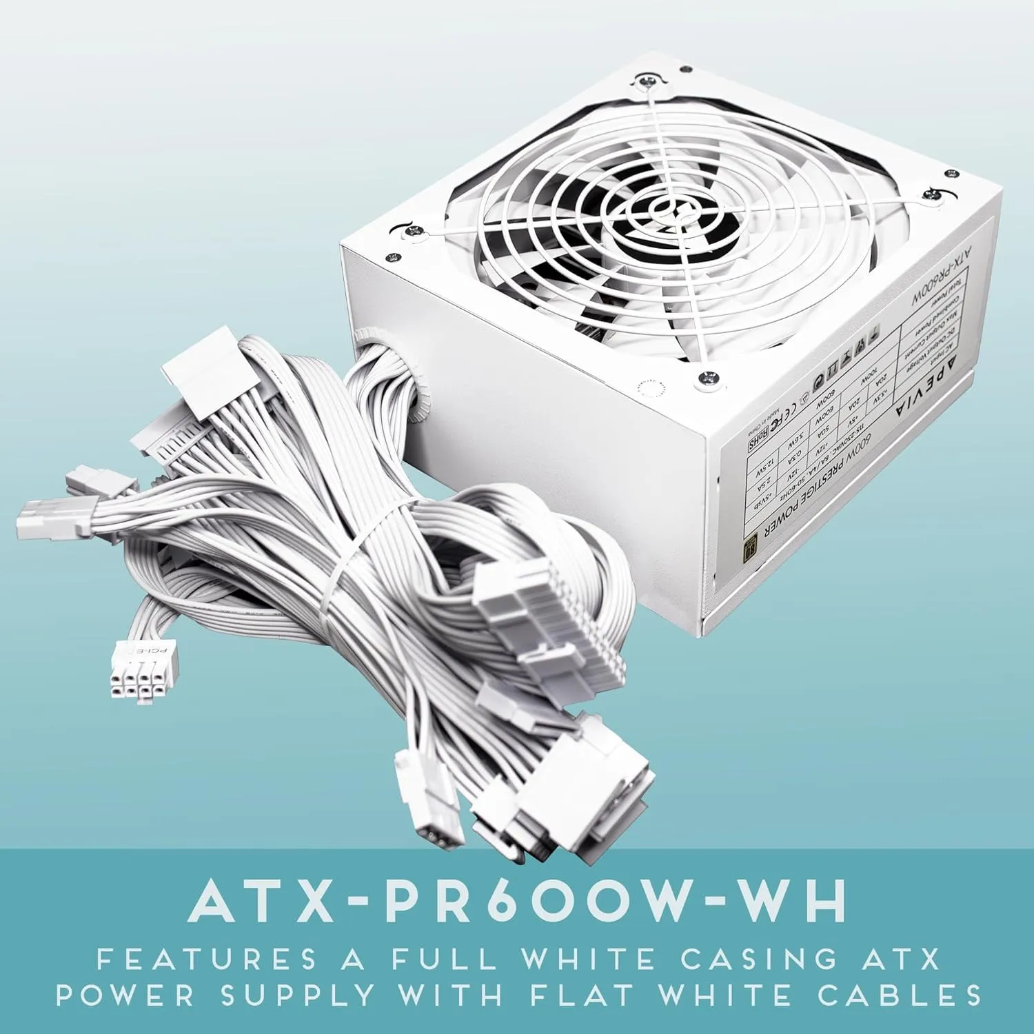 Apevia-ATX-PR600W-WH